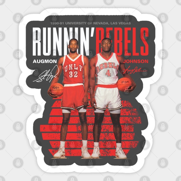 Stacey Augmon and Larry Johnson UNLV Sticker by Juantamad